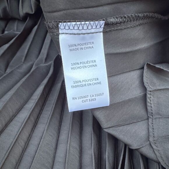 Marina Pleated Midi Dress Black Size 4 - Picture 7 of 13